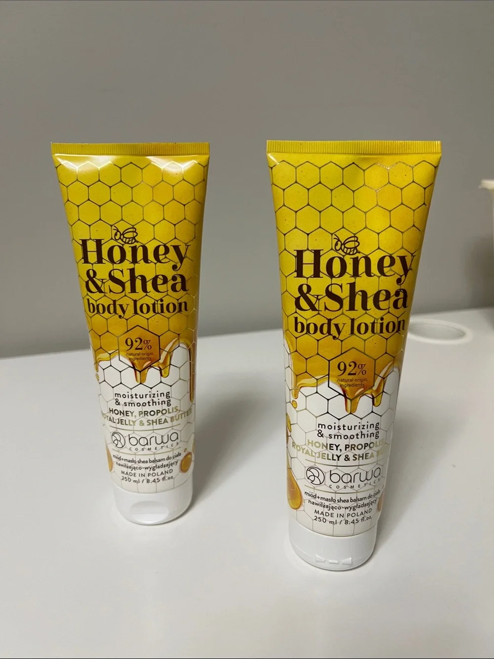 2 Set Barwa Cosmetics Honey & Shea‎ Body Lotion . Size 250ml/ 8.45 fl. Oz